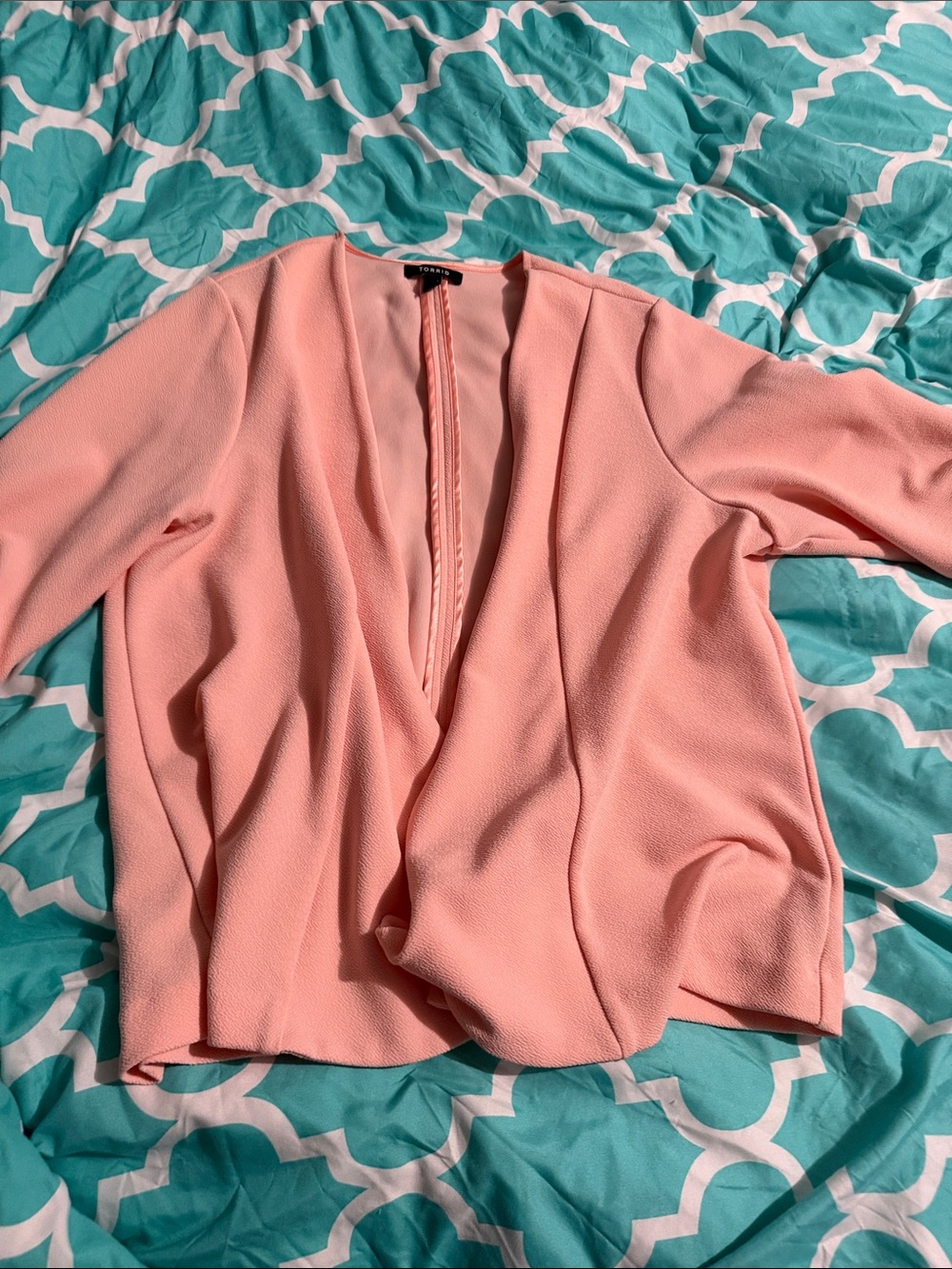 torrid Peach Open Drape Front Camisole